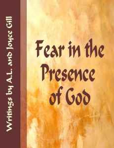 Cover - Fear in the Presence of God